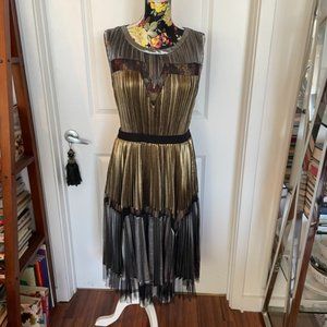 Metalic dress from BCBG MAXAZRIA